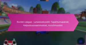 Read more about the article Rocket League – Lunastuskoodit: Tapahtumapäivät, Kelpoisuusvaatimukset, Koodimuodot