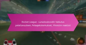 Read more about the article Rocket League – Lunastuskoodit: Vaikutus pelattavuuteen, Pelaajakokemukset, Yhteisön reaktiot