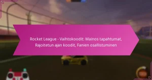 Read more about the article Rocket League – Vaihtokoodit: Mainos tapahtumat, Rajoitetun ajan koodit, Fanien osallistuminen
