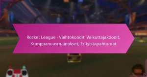 Read more about the article Rocket League – Vaihtokoodit: Vaikuttajakoodit, Kumppanuusmainokset, Erityistapahtumat