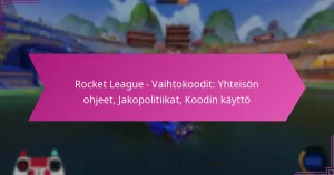 Read more about the article Rocket League – Vaihtokoodit: Yhteisön ohjeet, Jakopolitiikat, Koodin käyttö