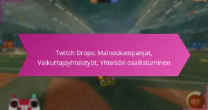 Read more about the article Twitch Drops: Mainoskampanjat, Vaikuttajayhteistyöt, Yhteisön osallistuminen