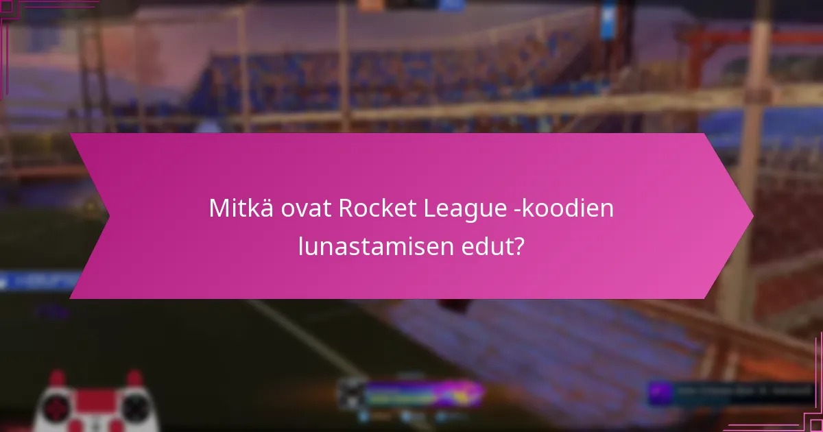 Kuinka promootiotapahtumat vaikuttavat Rocket League -koodien lunastamiseen?